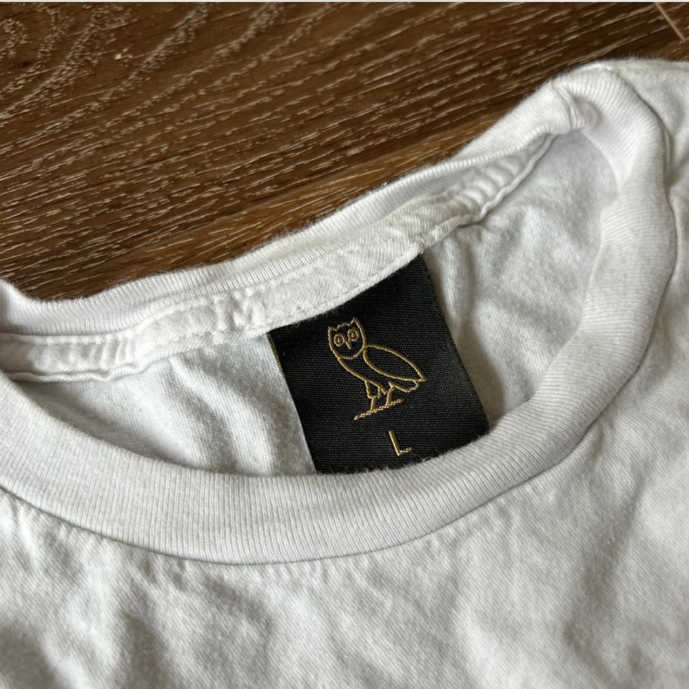 OVO White Short Sleeve Tee with $